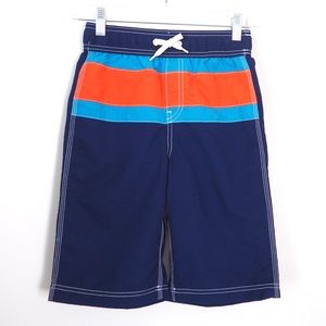 LANDS END Striped Boys Swim Shorts